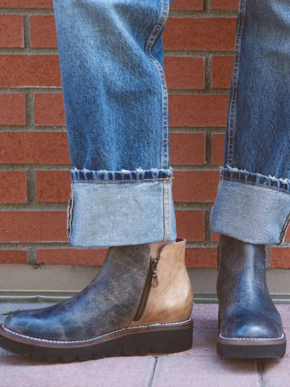 NWT Bed Stu Women's LYDYI Cobalt LUX Oats Rustic Boot